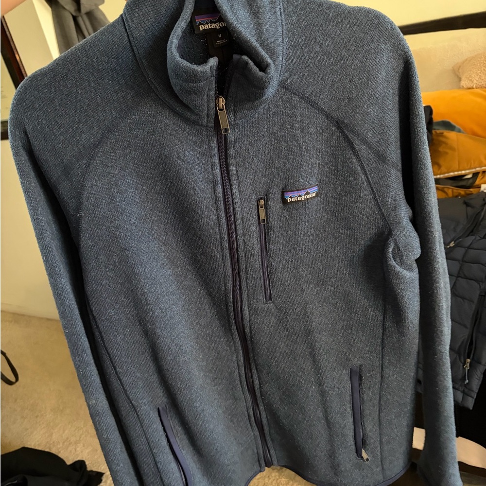 Patagonia Navy Heather Full-Zip Fleece